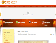 Tablet Screenshot of cicekcocuk.com